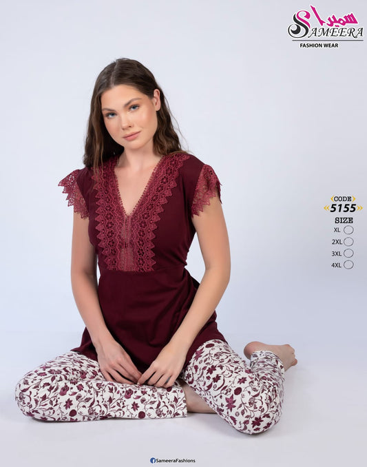 Sameera 5155 Burgundy 2