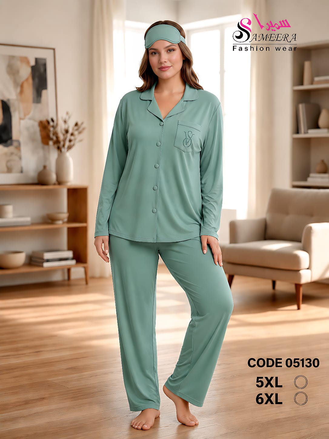 Sameera 05130 Mint VS Bigsized Pajama