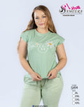 Sameera® "Smile" Daisy Cotton Pajama Set | Code 5164