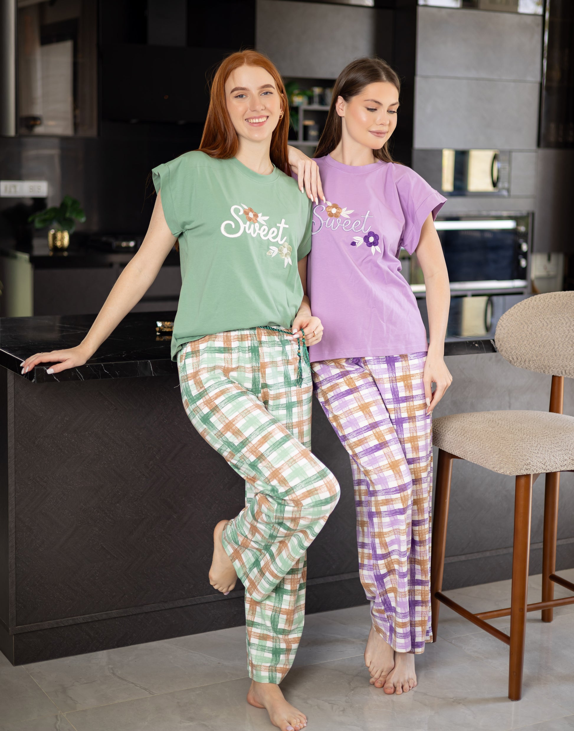 Sameera® Embroidered Free-Size Pajama — Plus Size Pajama Set Egypt | Code 5121