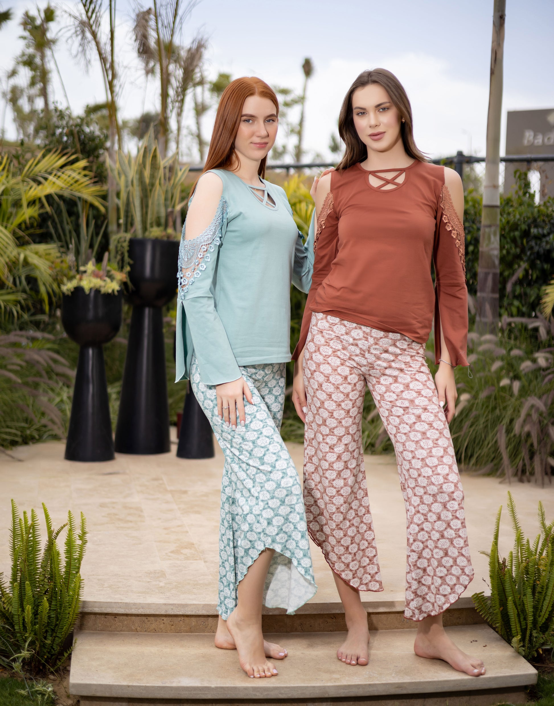 Sameera® Lace Pajama Set — Plus Size Pajama Set Egypt | Code 5145