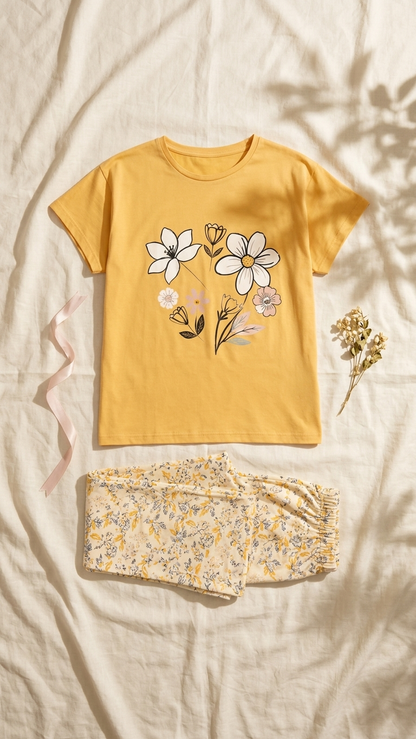 Sameera® Free-Size Printed Pajama — Detail View | Code 5118 | Plus Size Pajama Set Egypt
