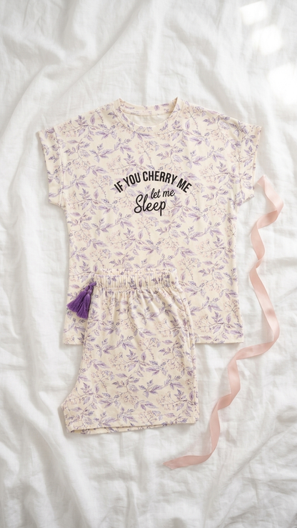 Sameera® Floral Shorts Pajama Set — Full Look | Code 5123 | Plus Size Pajama Set Egypt