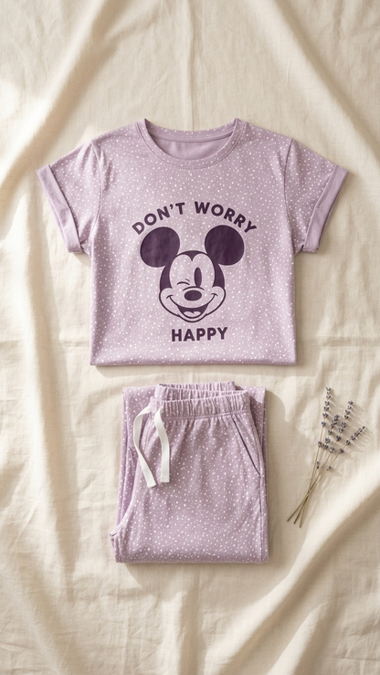 Sameera® Cotton Bermuda Shorts Pajama Set — Full Look | Code 5127 | Plus Size Pajama Set Egypt
