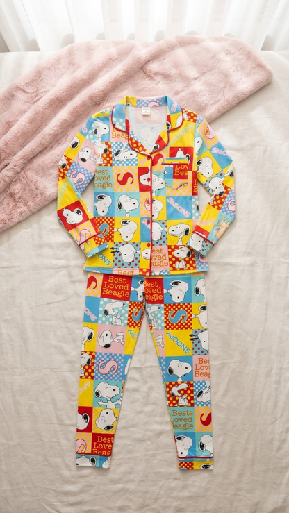 Sameera® Cotton Sleeve Robe Pajama Set — Side View | Code 5131 | Plus Size Pajama Set Egypt