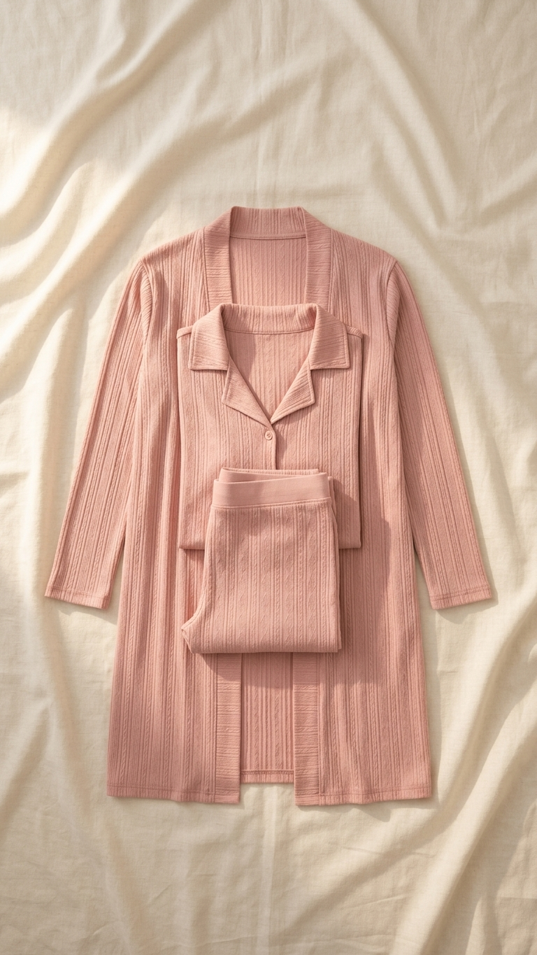Sameera 4-Piece Button Pajama Gift Set Code 8014 - Full Look