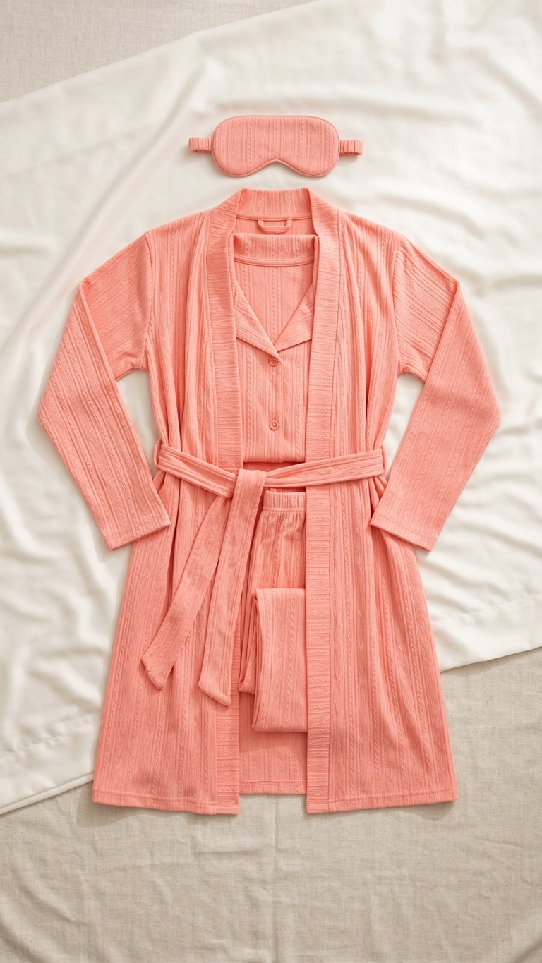 Sameera 4-Piece Button Pajama Gift Set Code 8014 - Color Set