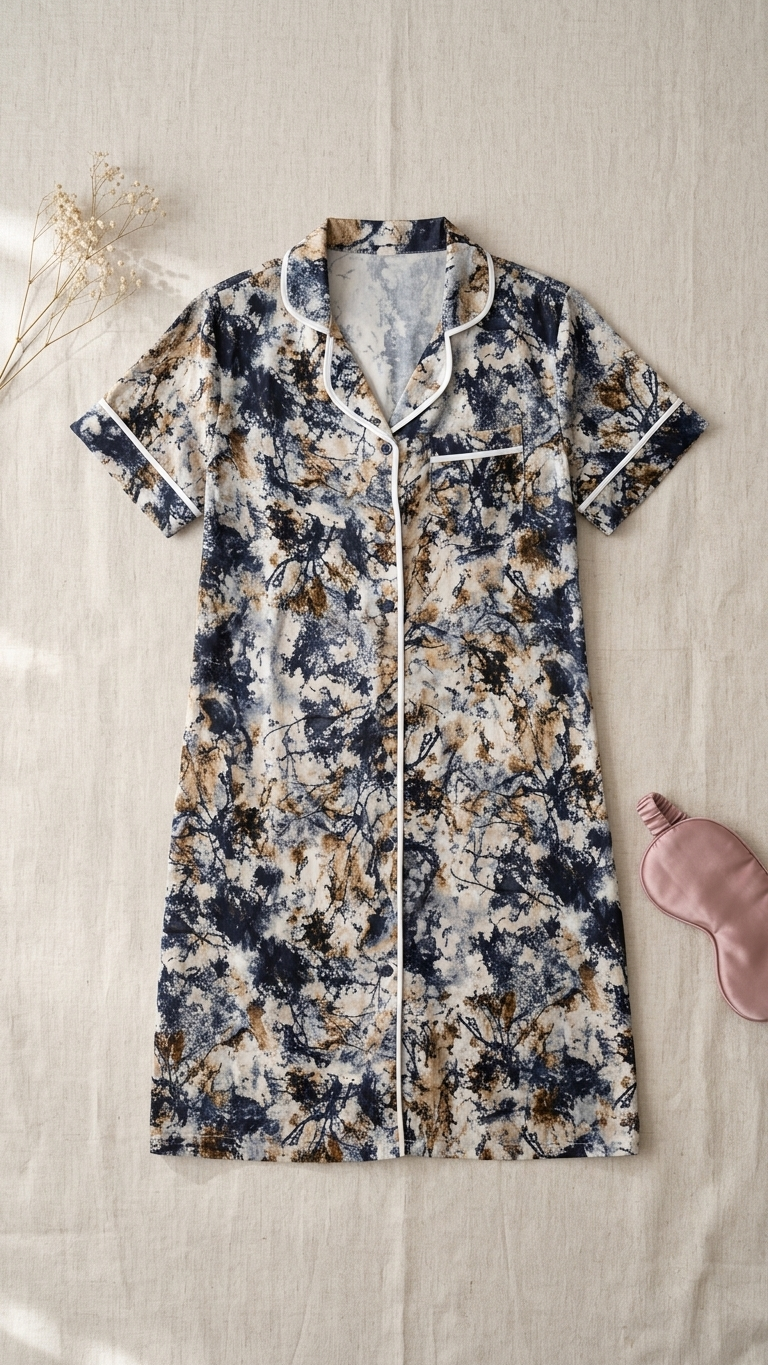 Sameera Viscose Button Summer Dress Code 6059 - Side View