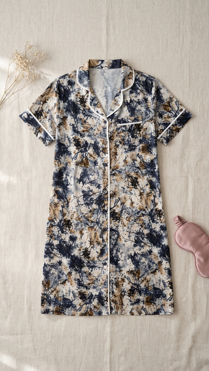 Sameera Viscose Button Summer Dress Code 6059 - Side View