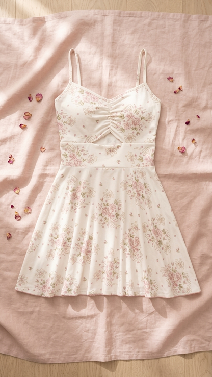 Sameera Floral Strap Summer Dress Code 6060 - Detail View