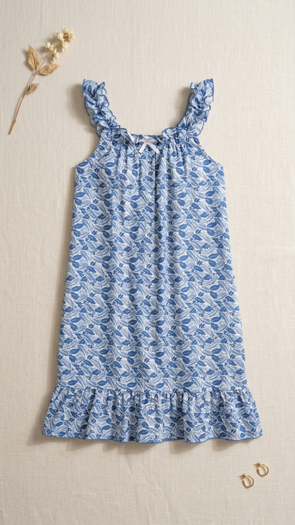 Sameera Floral Cotton Summer Dress Code 6061 - Side View