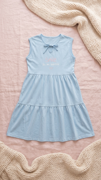 Sameera® "Smile You Are Beautiful" Tiered Summer Dress | Code 6064