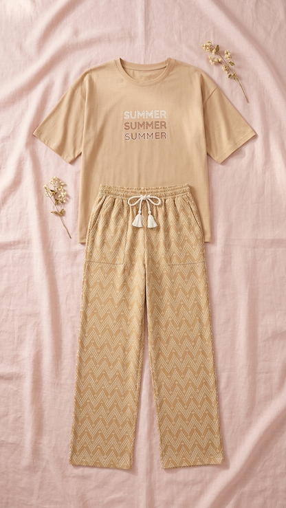 Sameera® "Summer" Embroidered Pajama Set | Code 5160