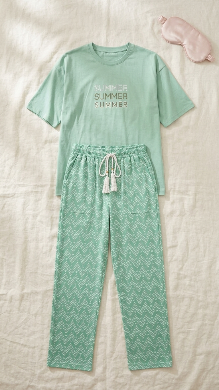 Sameera® "Summer" Embroidered Pajama Set | Code 5160
